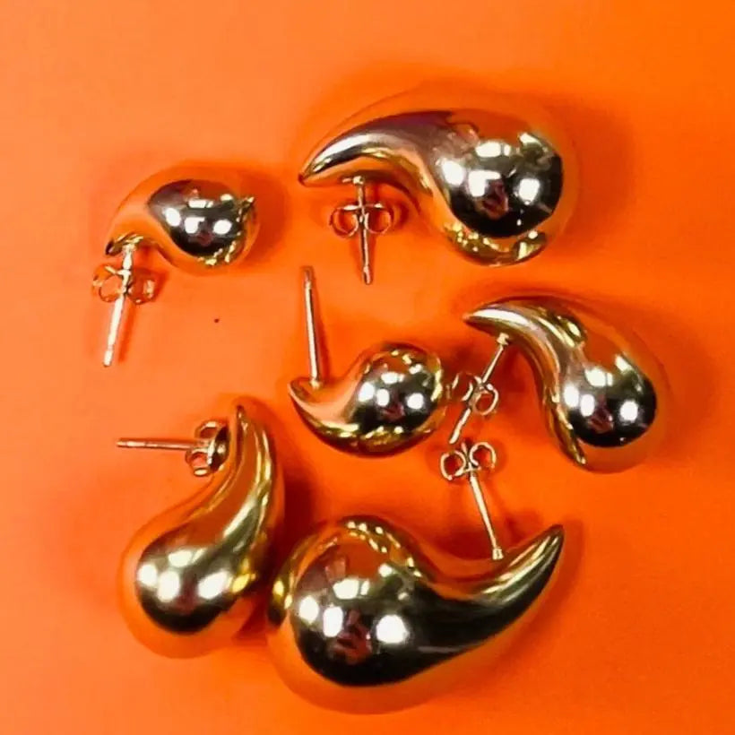 Örhänge - Droppar Gulddoublé - L8Hasselblad