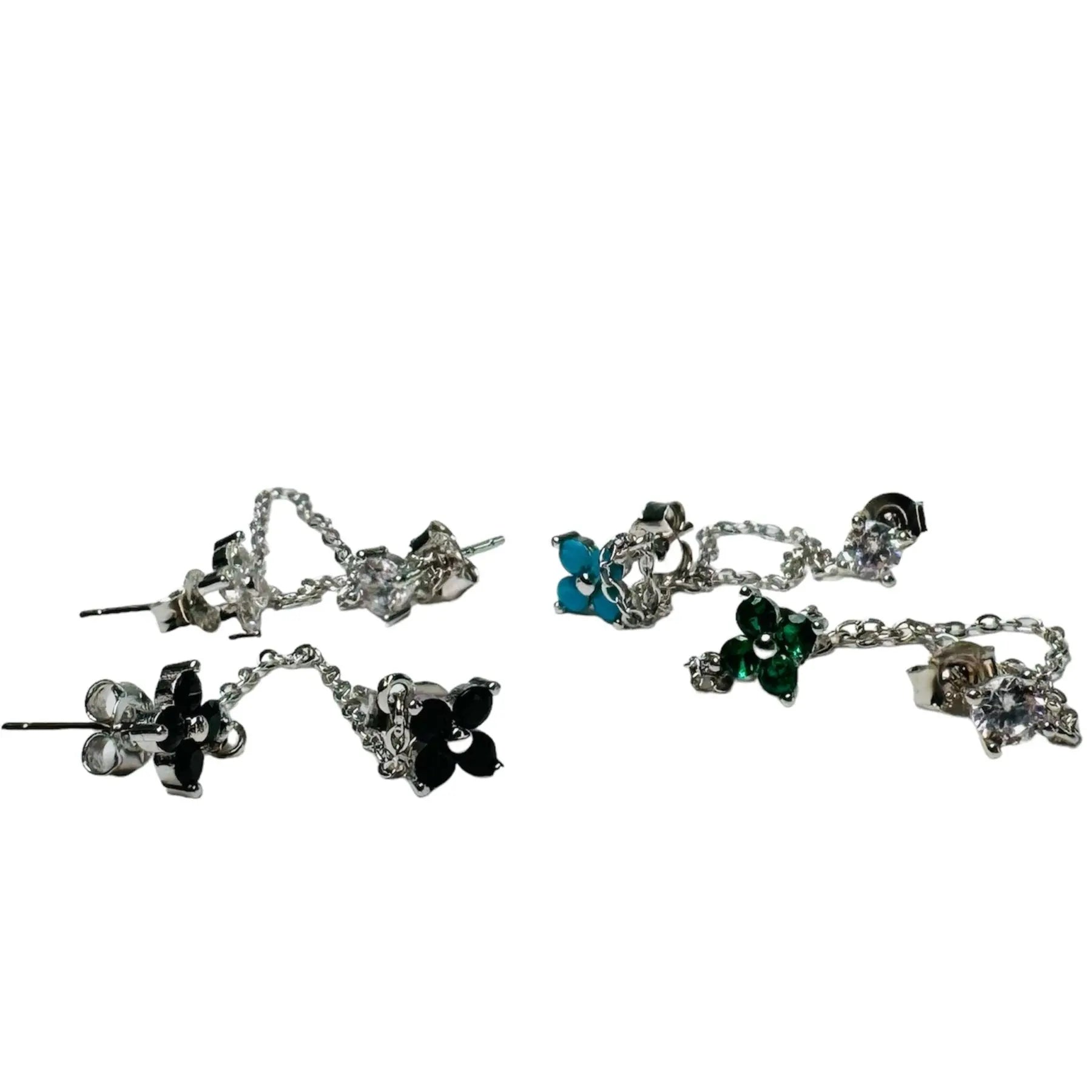 Örhänge - Glamour Diamond Flower - L8Hasselblad