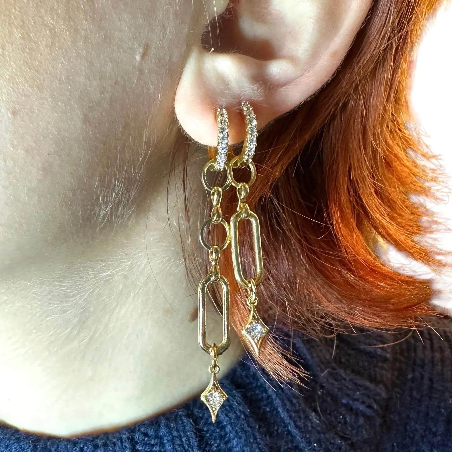 Örhänge - Glamour Långt Hängande - L8Hasselblad