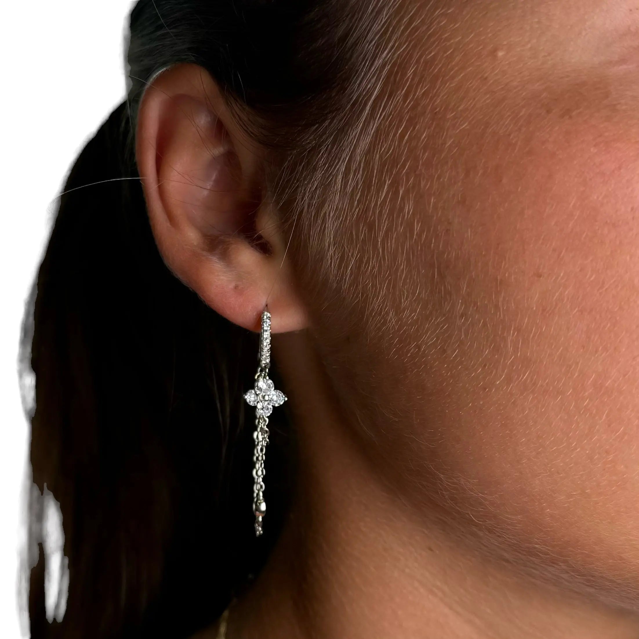 Örhänge - Glamour blomma - L8Hasselblad