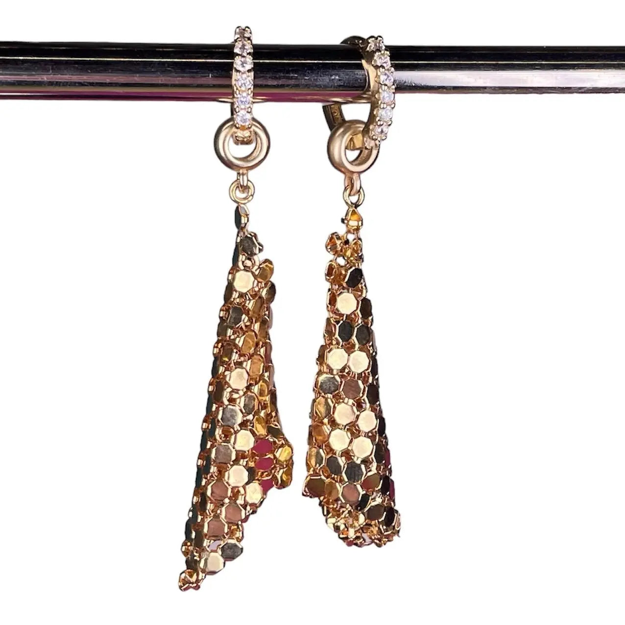 Örhänge - Gulddoublebling - L8Hasselblad