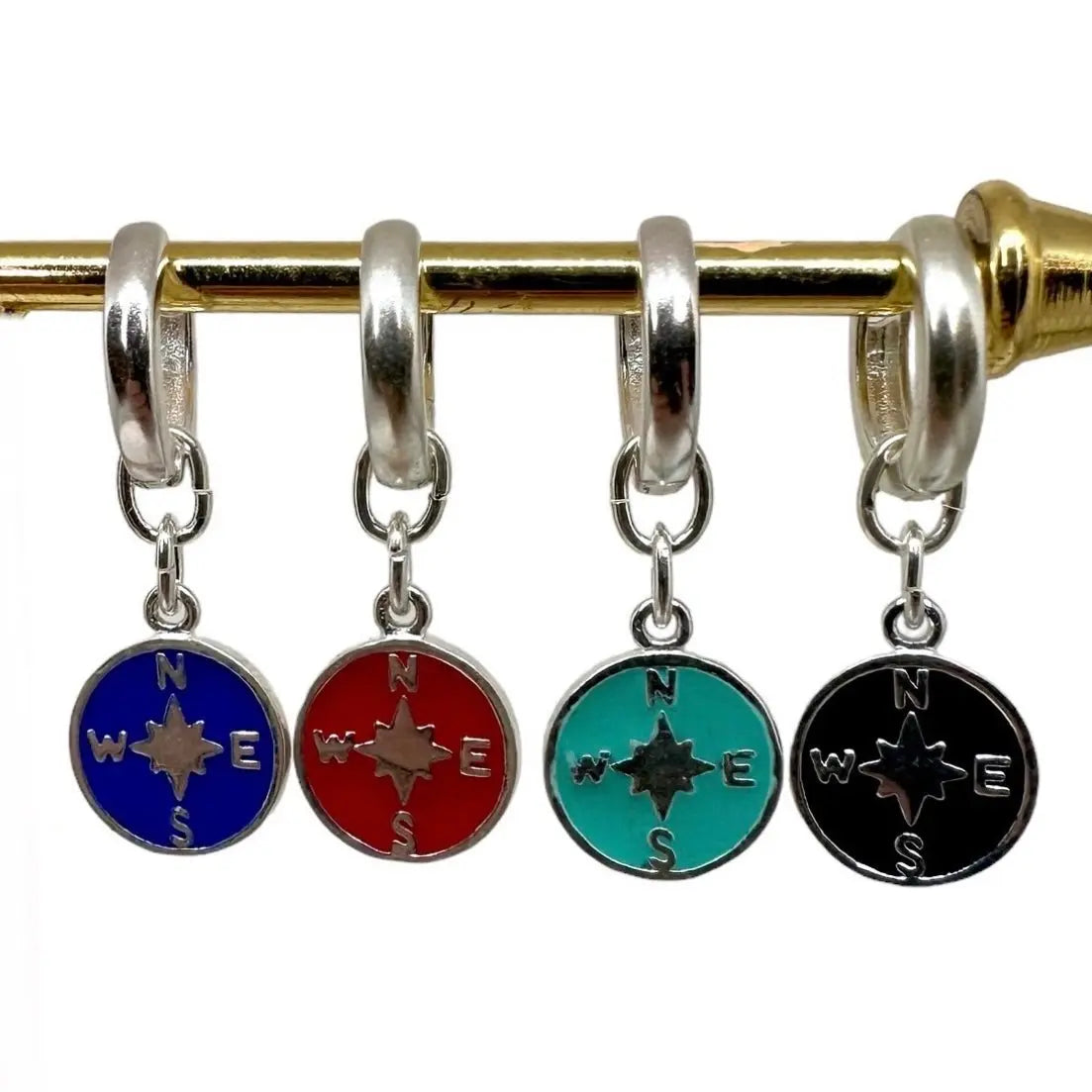 Örhänge - Hängande med Kompass Tuggummi - L8Hasselblad