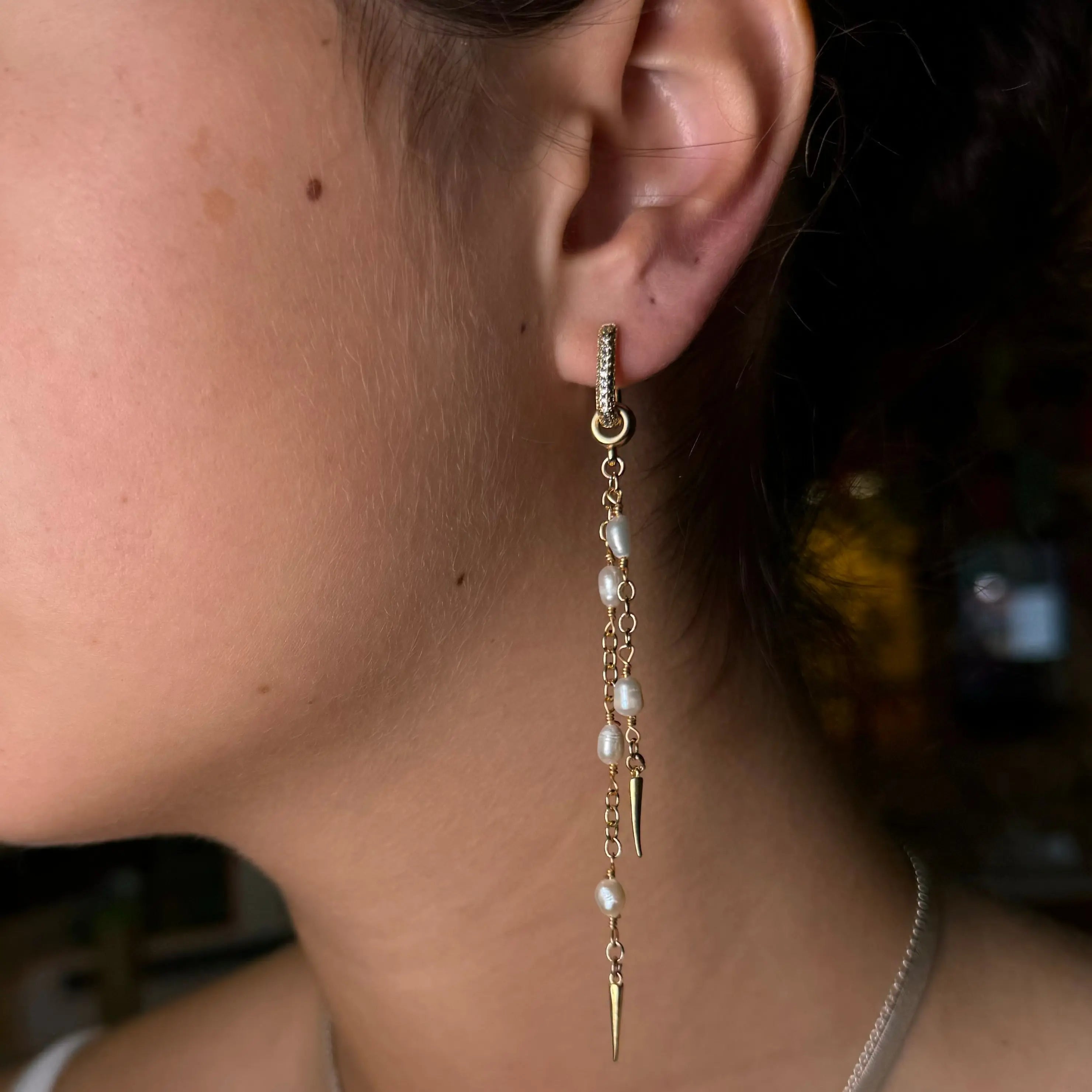 Örhängen - Droppande Pärlor - L8Hasselblad