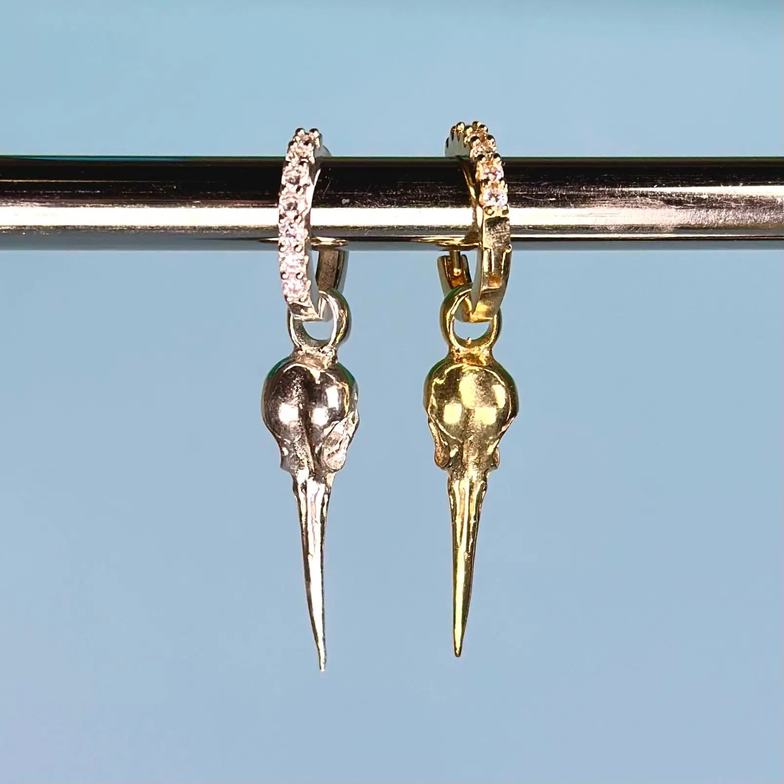 Örhängen - Fågelkranie - L8Hasselblad