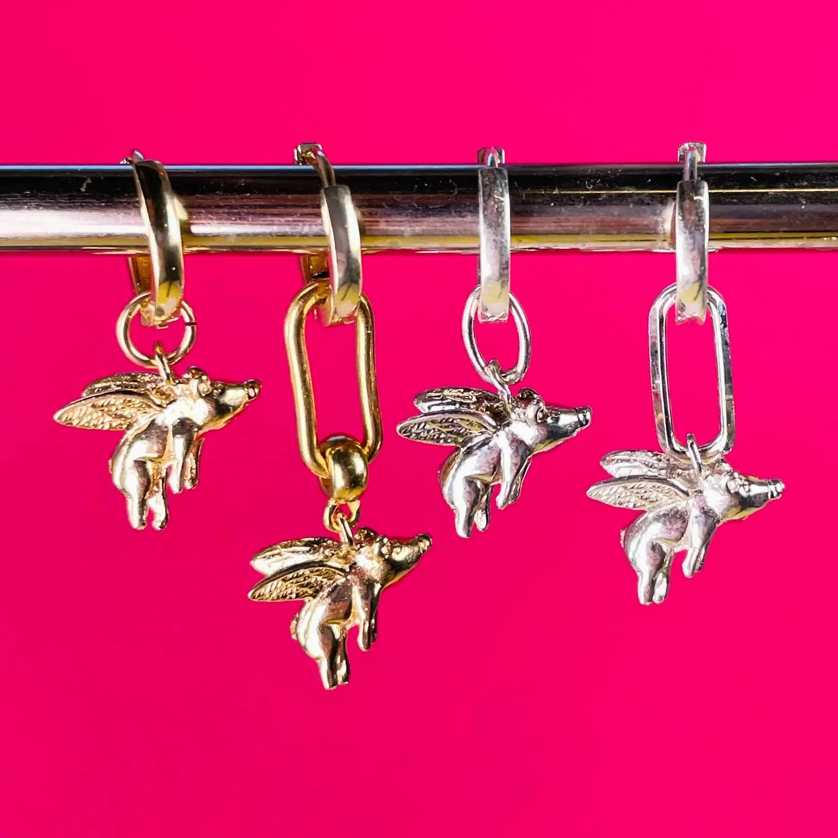 Örhängen - Flygande Grisar - L8Hasselblad