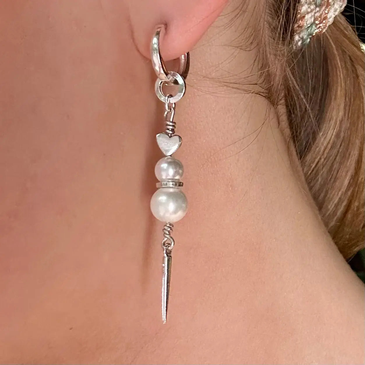 Örhängen - Pärlor med stjärnor & hjärtan - L8Hasselblad