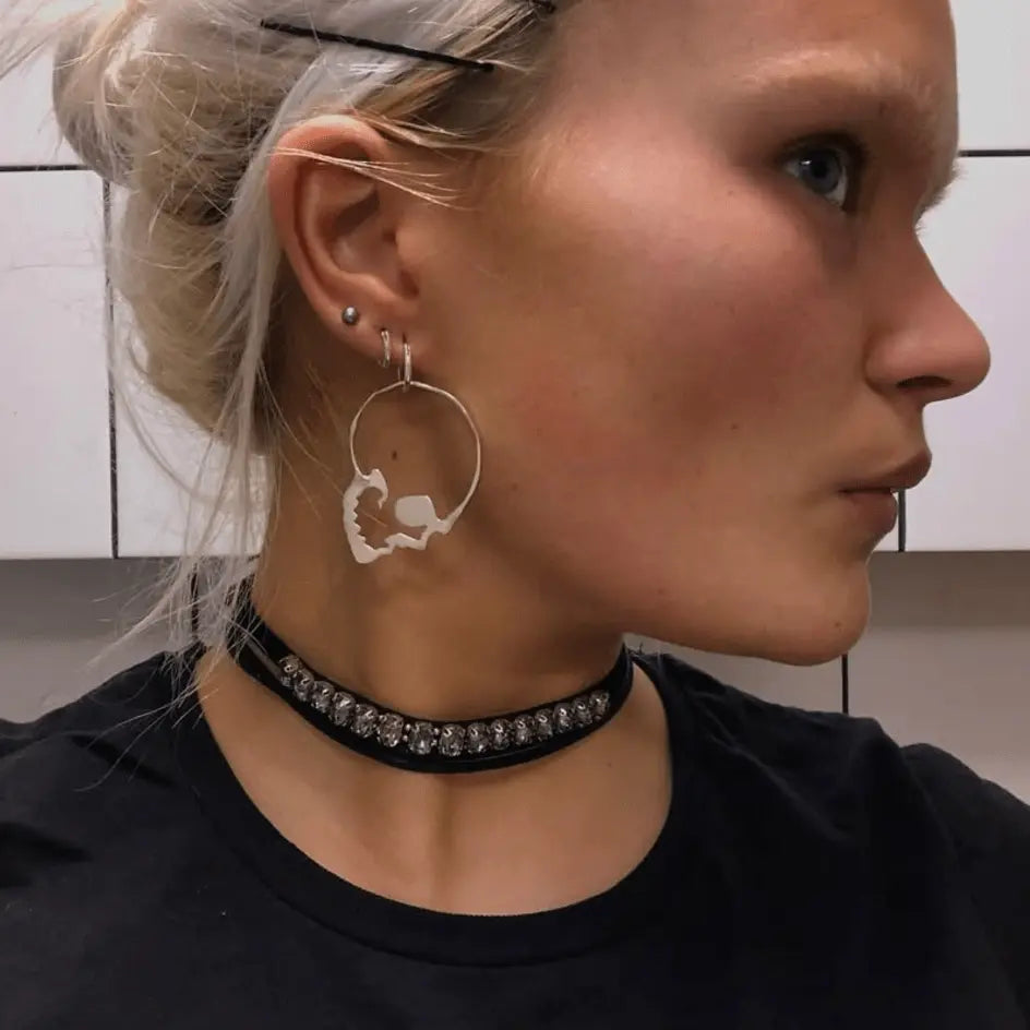 Örhängen - Skull - L8Hasselblad