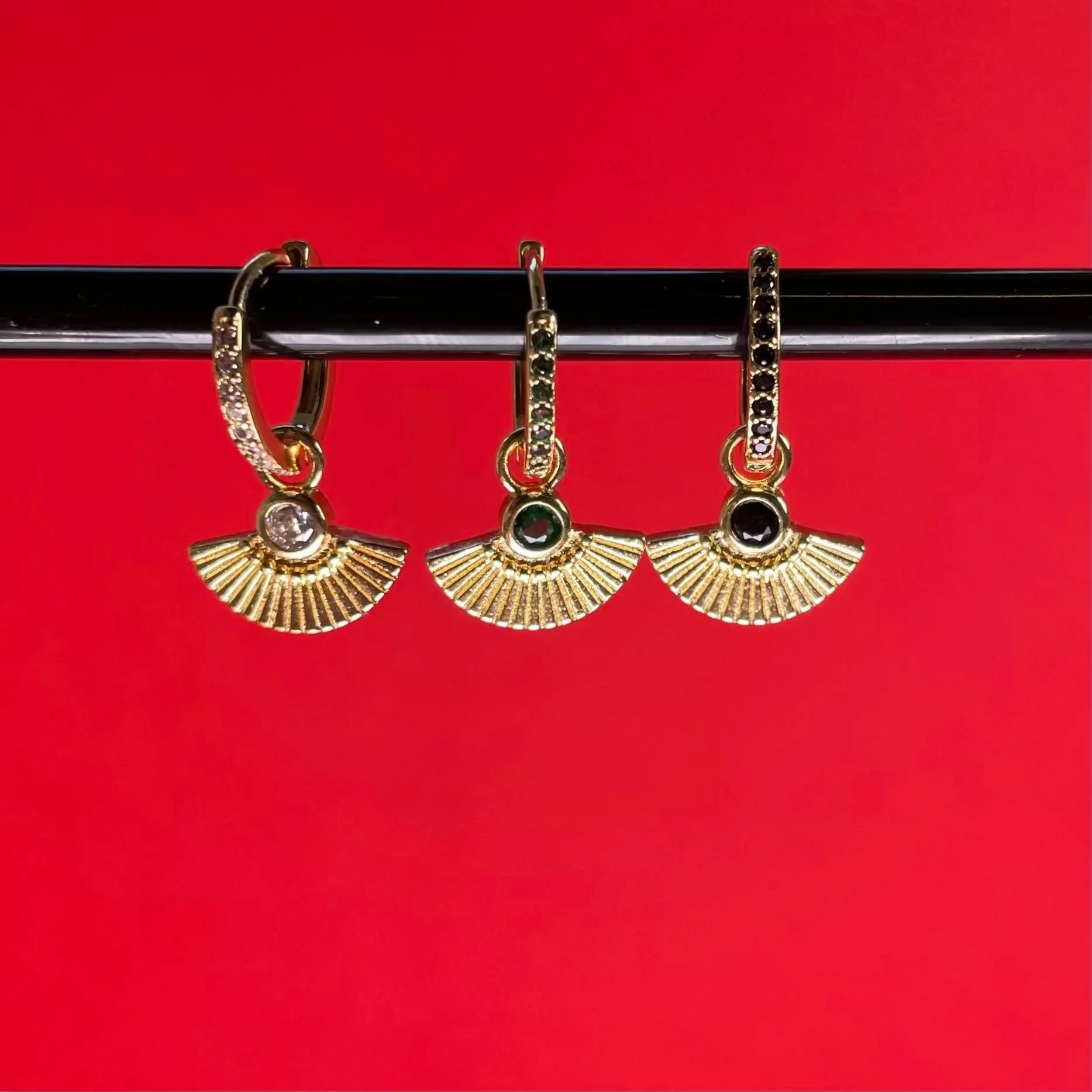 Örhängen - Solfjäder - L8Hasselblad