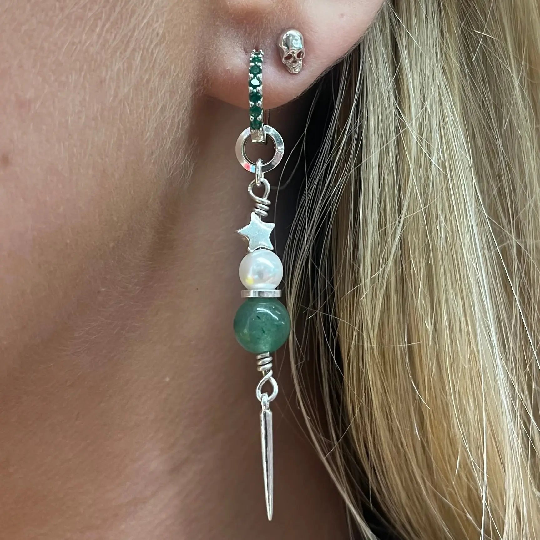 Örhängen - Stenar Med Stjärnor & Hjärtan - L8Hasselblad