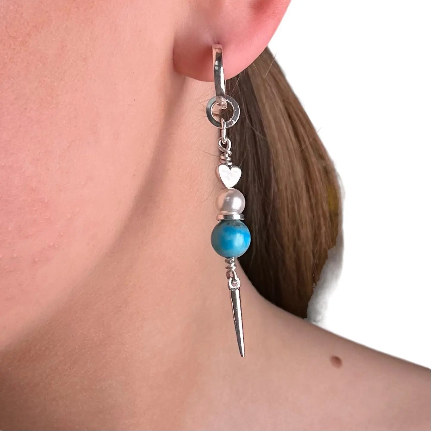 Örhängen - Stenar Med Stjärnor & Hjärtan - L8Hasselblad