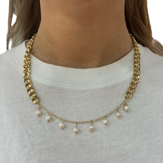 Halsband - Chunky pearl