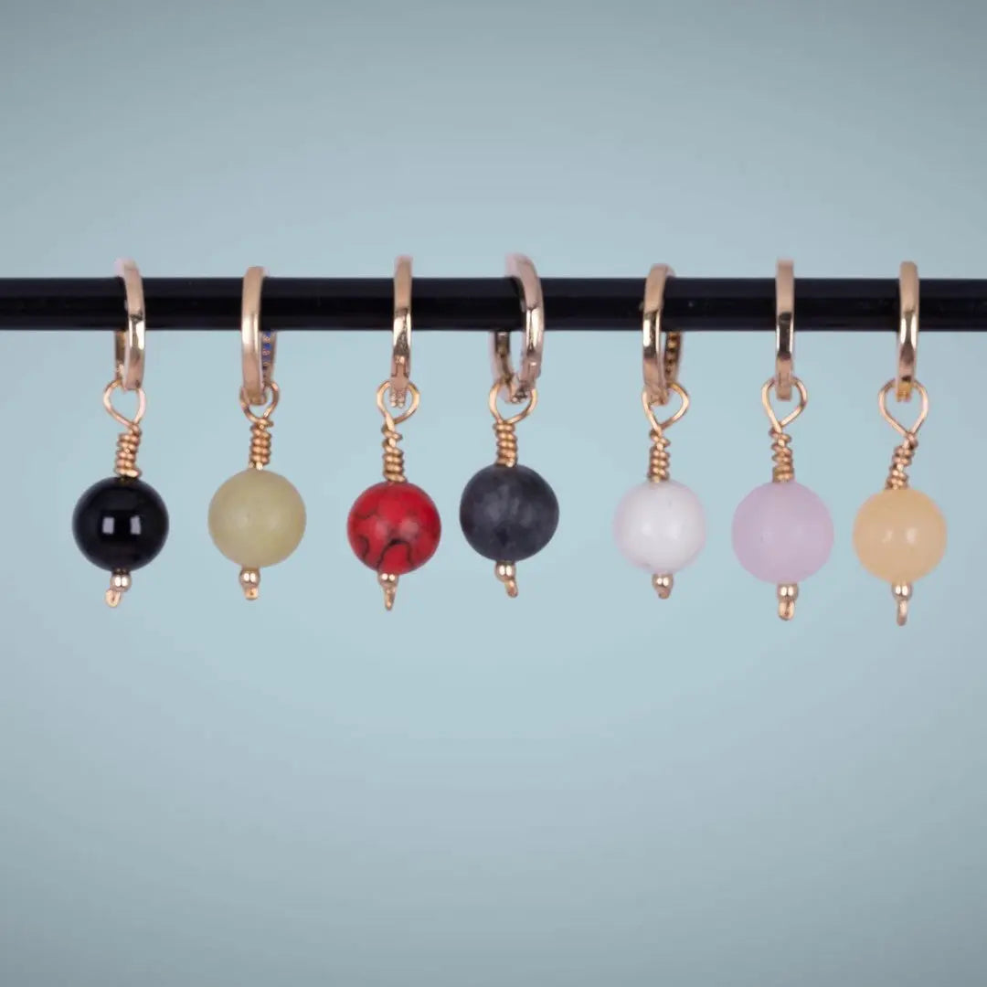 Short and Cute - stenörhängen gulddoublé - L8Hasselblad