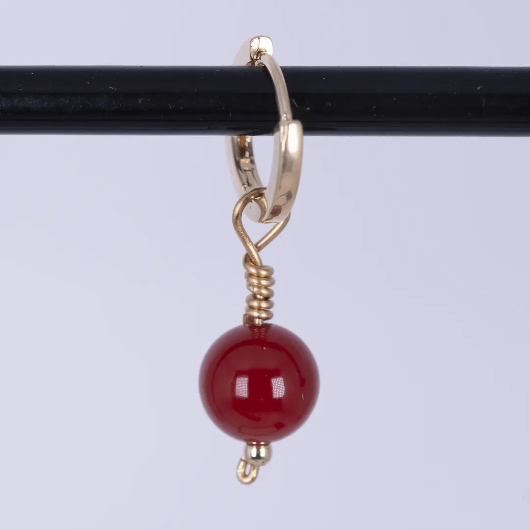 Short and Cute - stenörhängen gulddoublé - L8Hasselblad