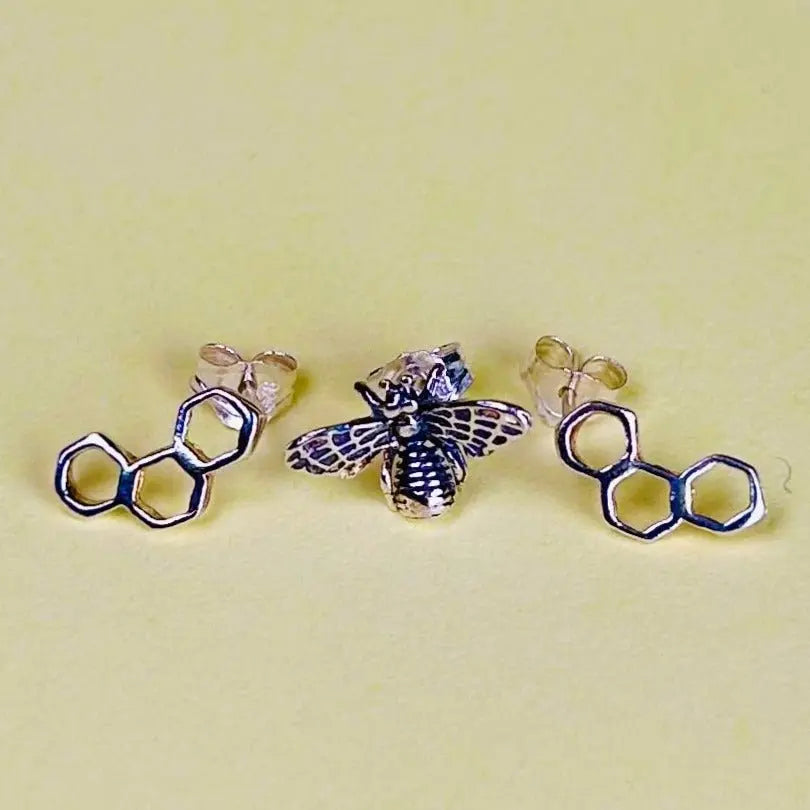 Stiftörhänge - Bi & honungskupa - L8Hasselblad