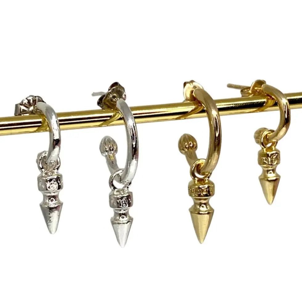 Stiftörhänge - Blanka niten - L8Hasselblad