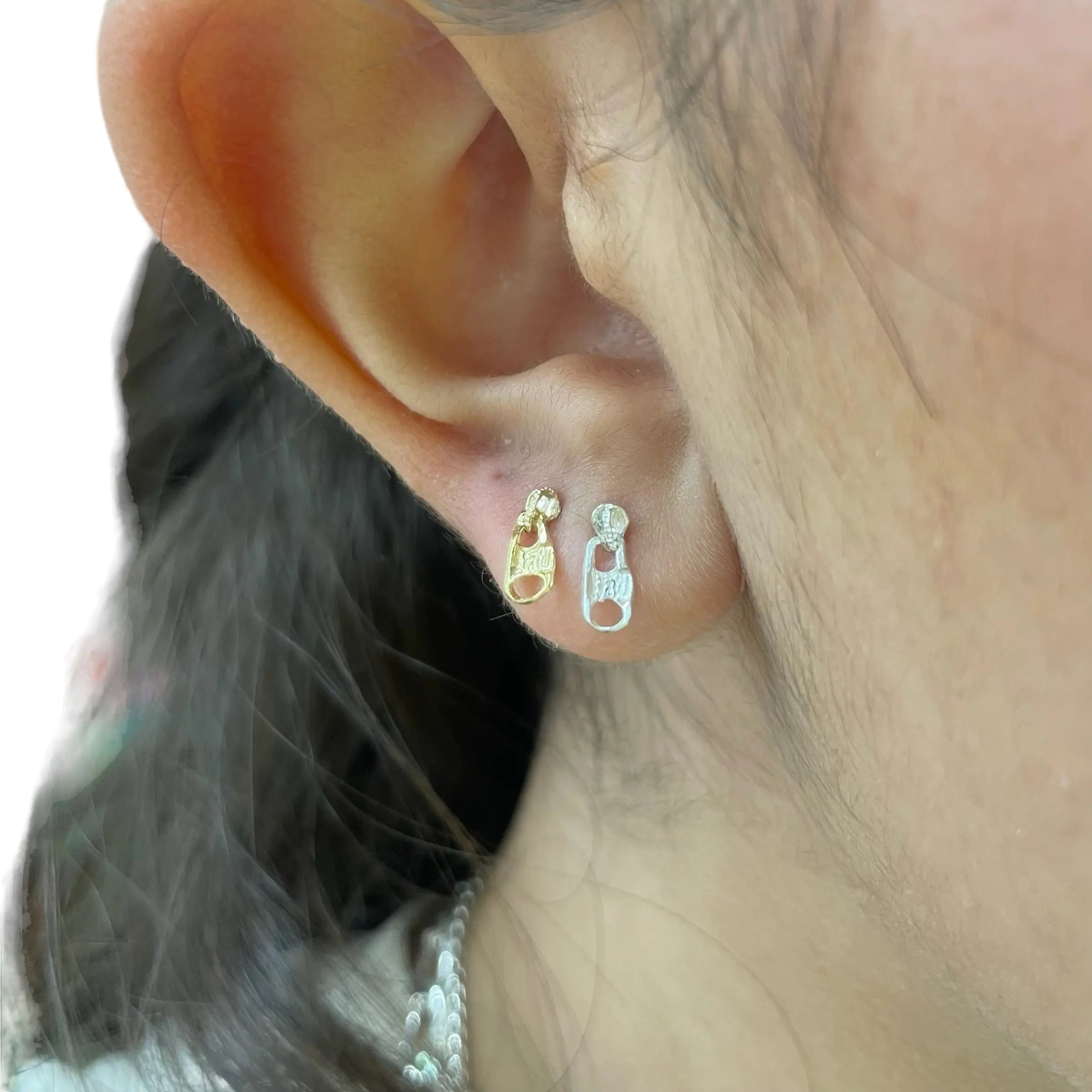 Stiftörhänge - Dragkedja - L8Hasselblad