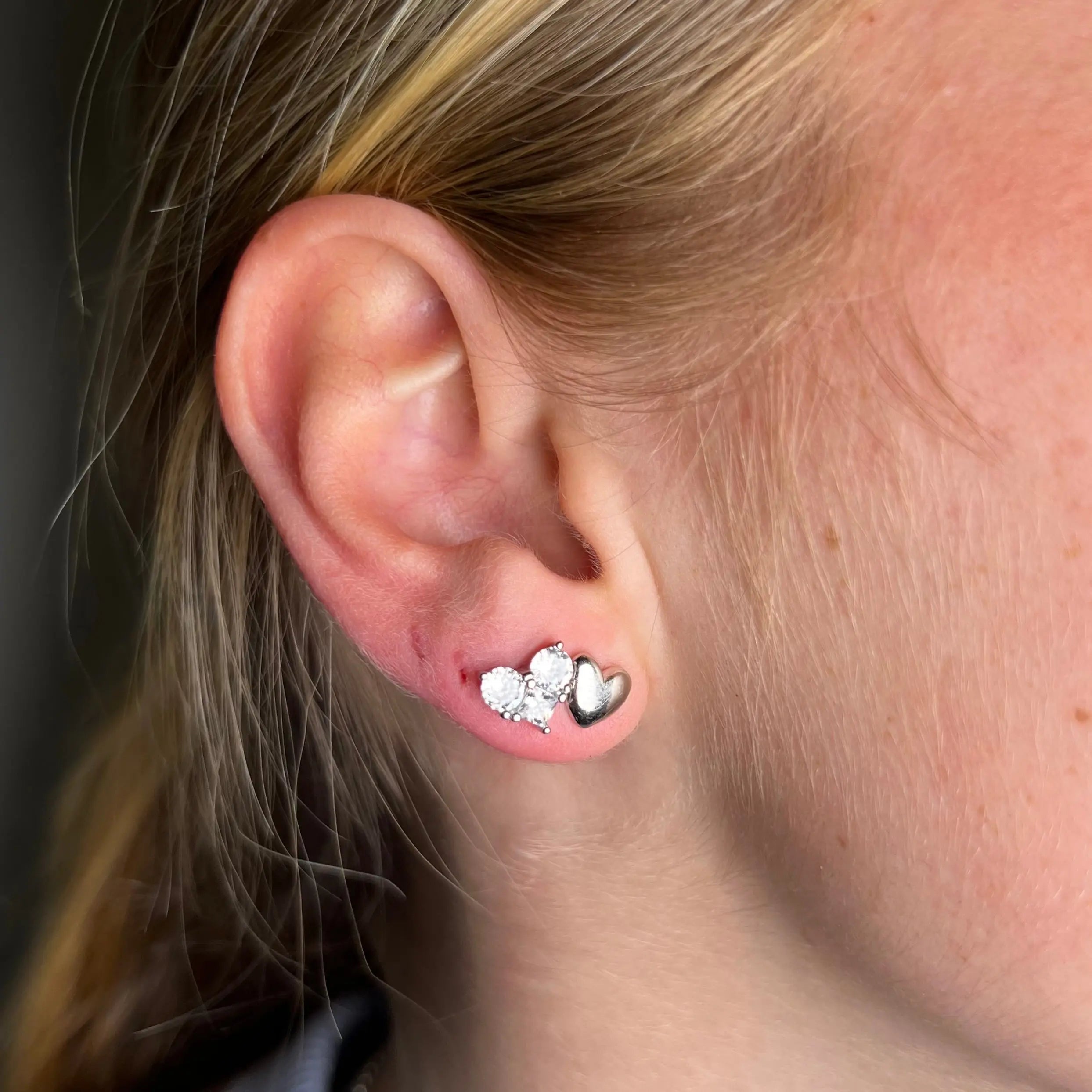 Stiftörhänge - Hjärtan - L8Hasselblad