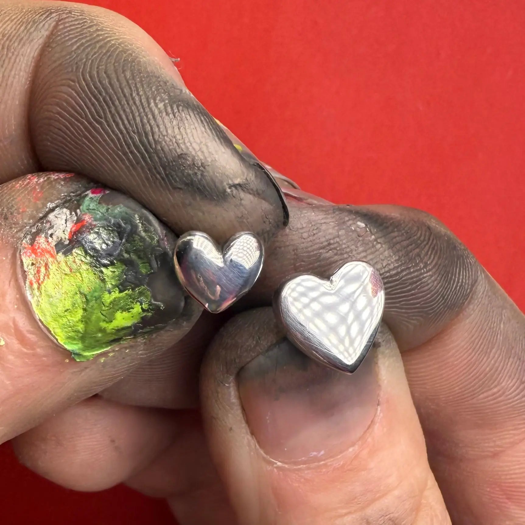 Stiftörhänge - Klassiskt hjärta - L8Hasselblad