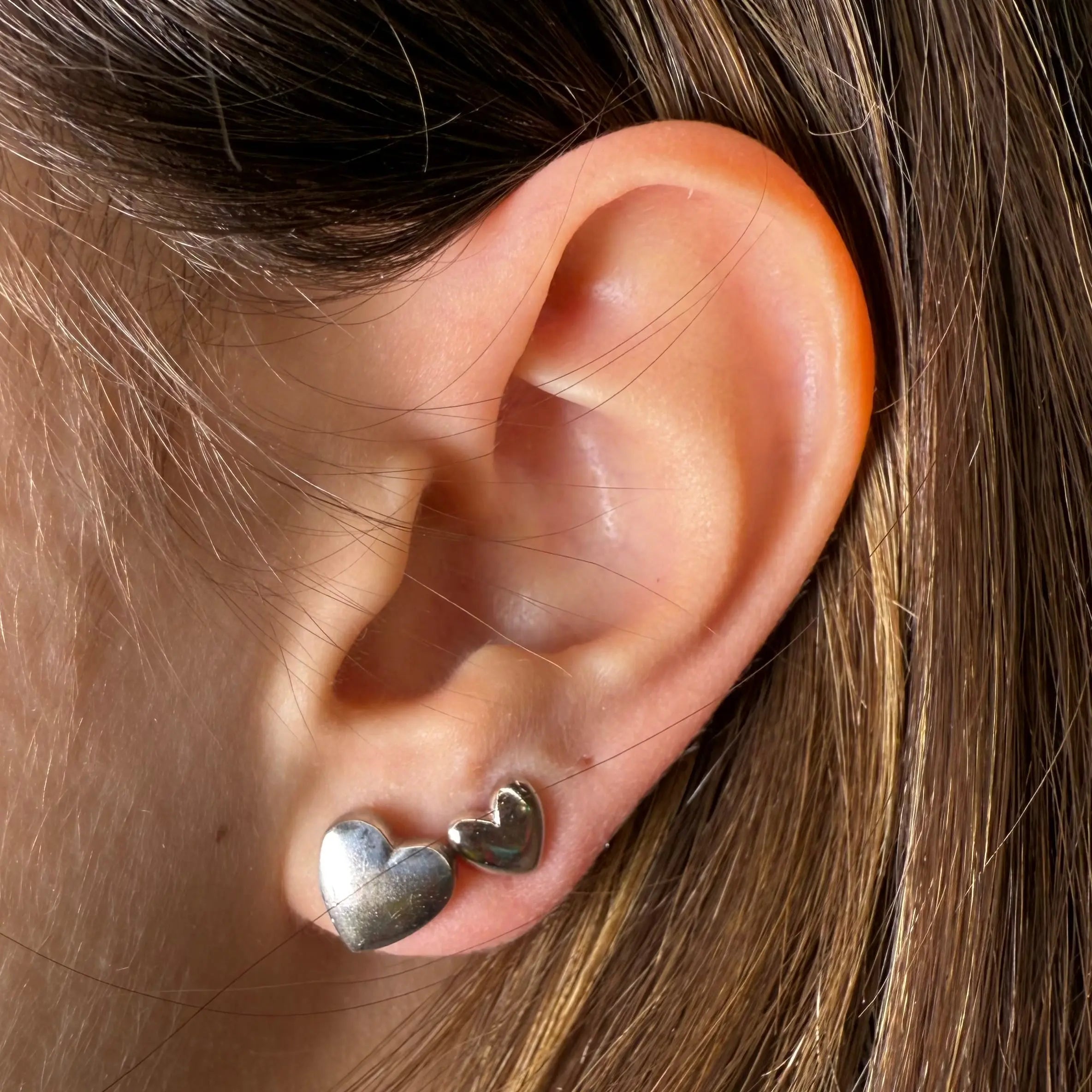 Stiftörhänge - Klassiskt hjärta - L8Hasselblad