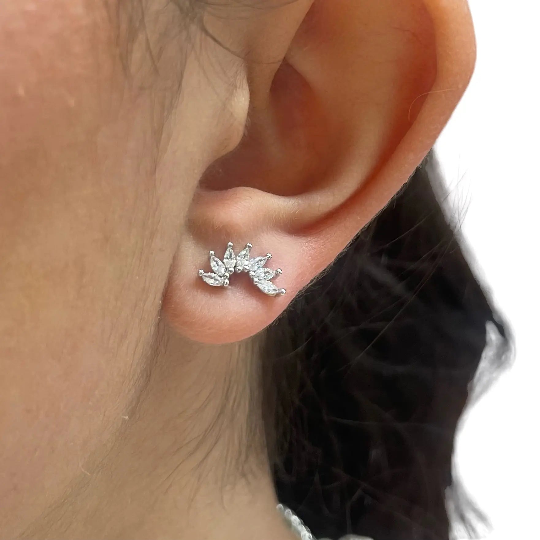 Stiftörhänge - Krans Zirkoner - L8Hasselblad