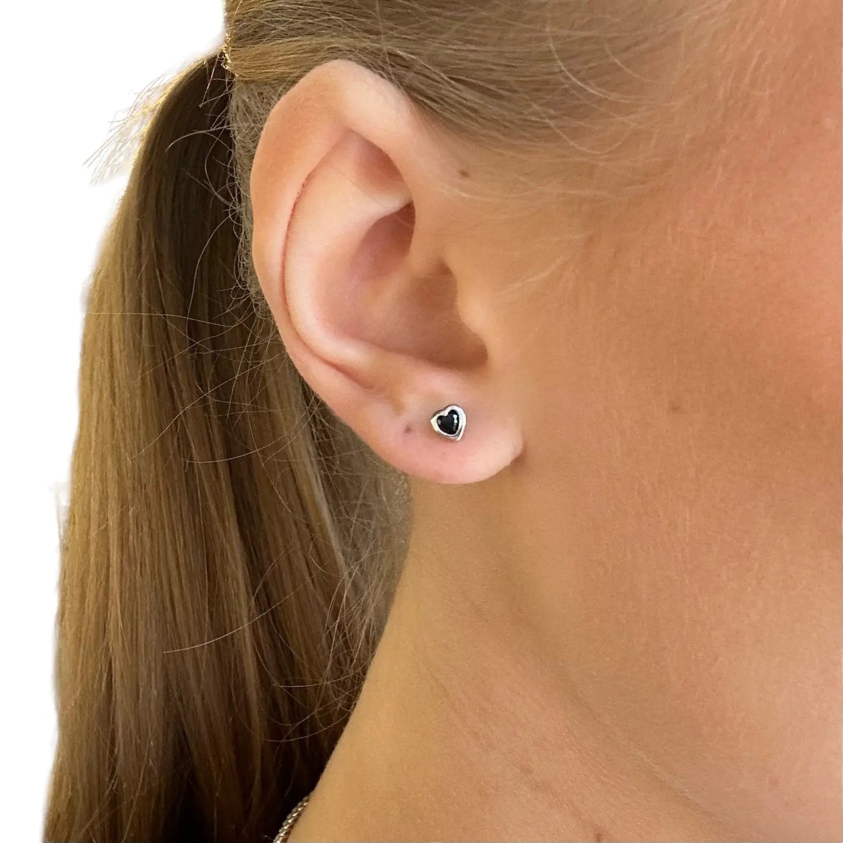 Stiftörhänge - Minihjärtan - L8Hasselblad