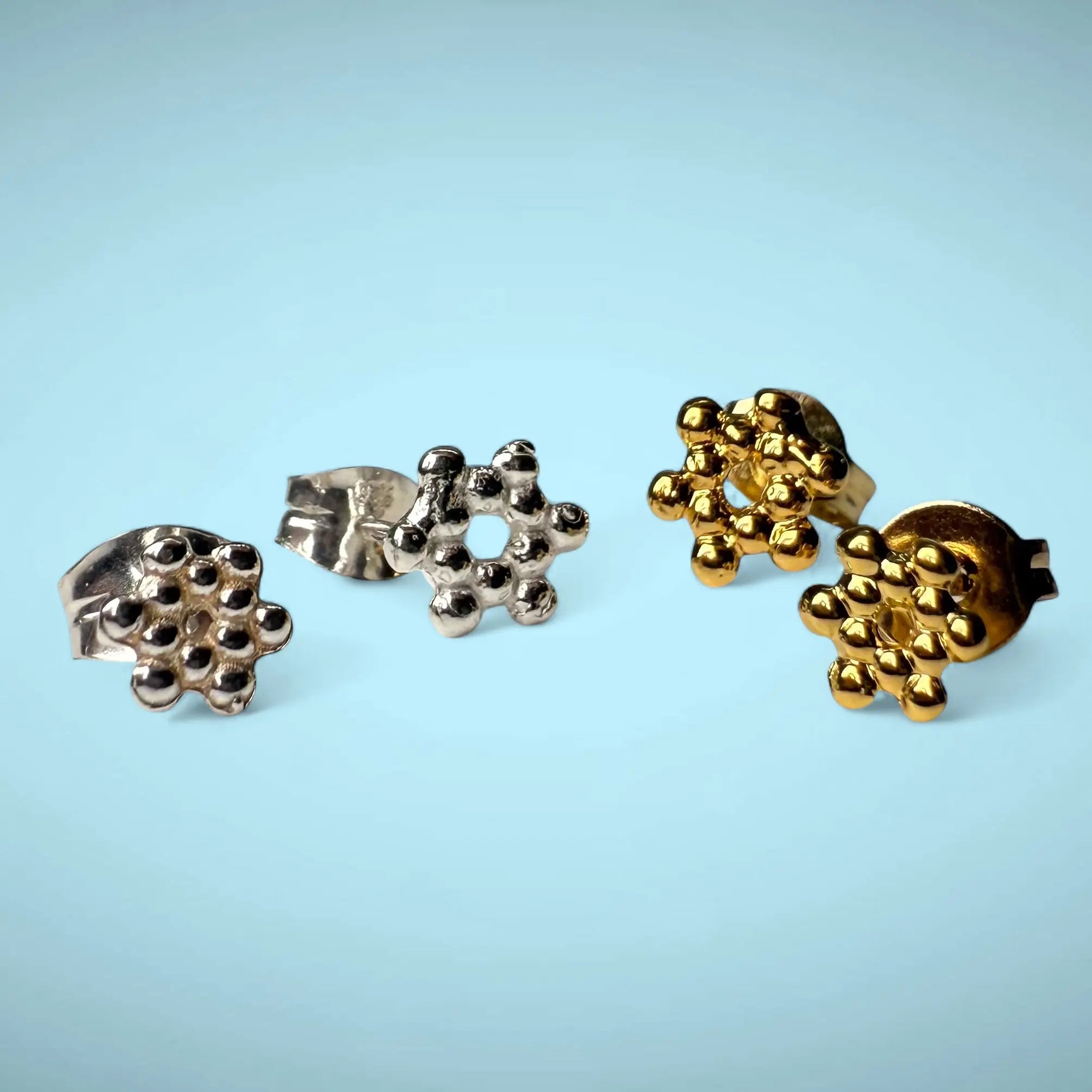 Stiftörhänge - Prickiga davidsstjärnor - L8Hasselblad