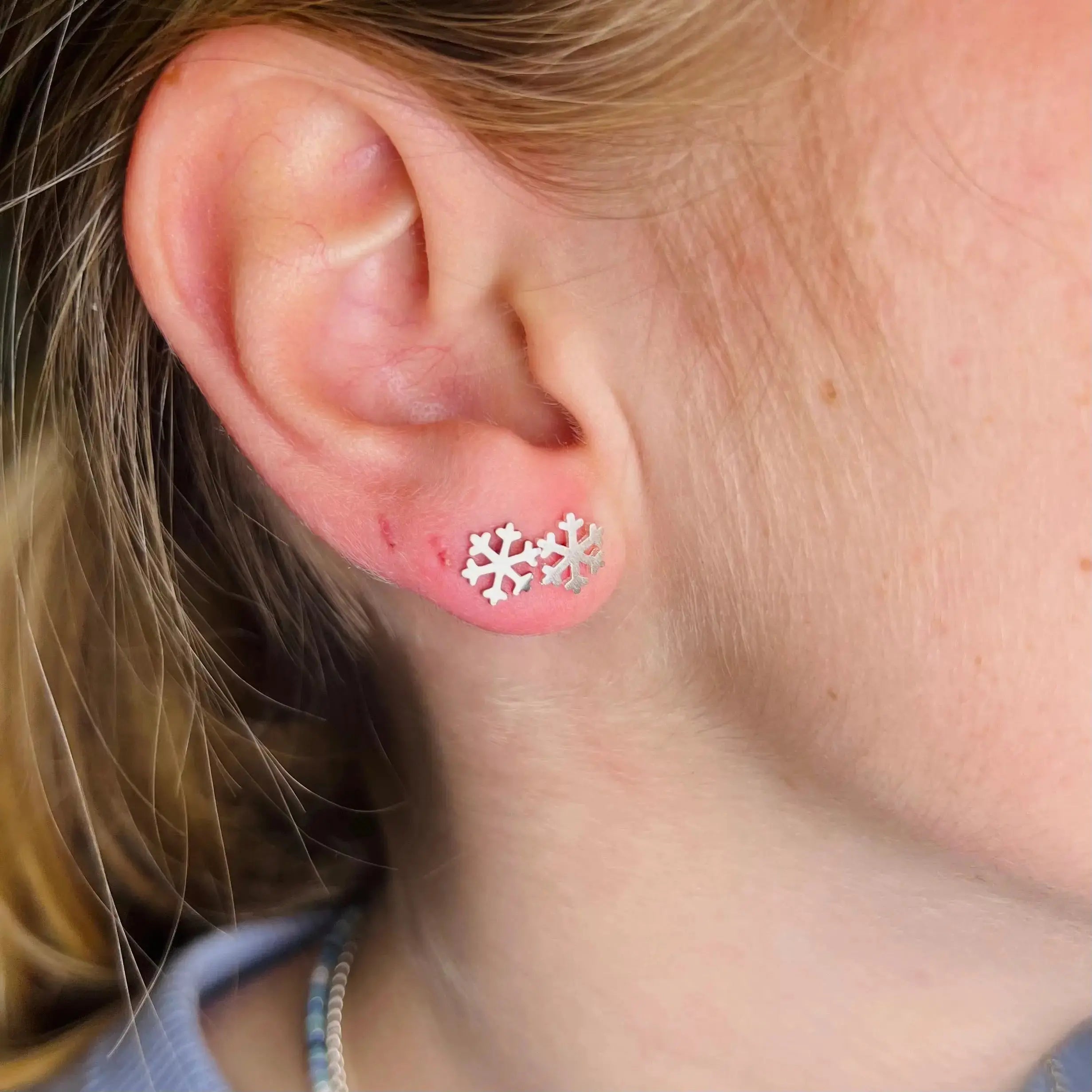 Stiftörhänge - Snöflinga - L8Hasselblad