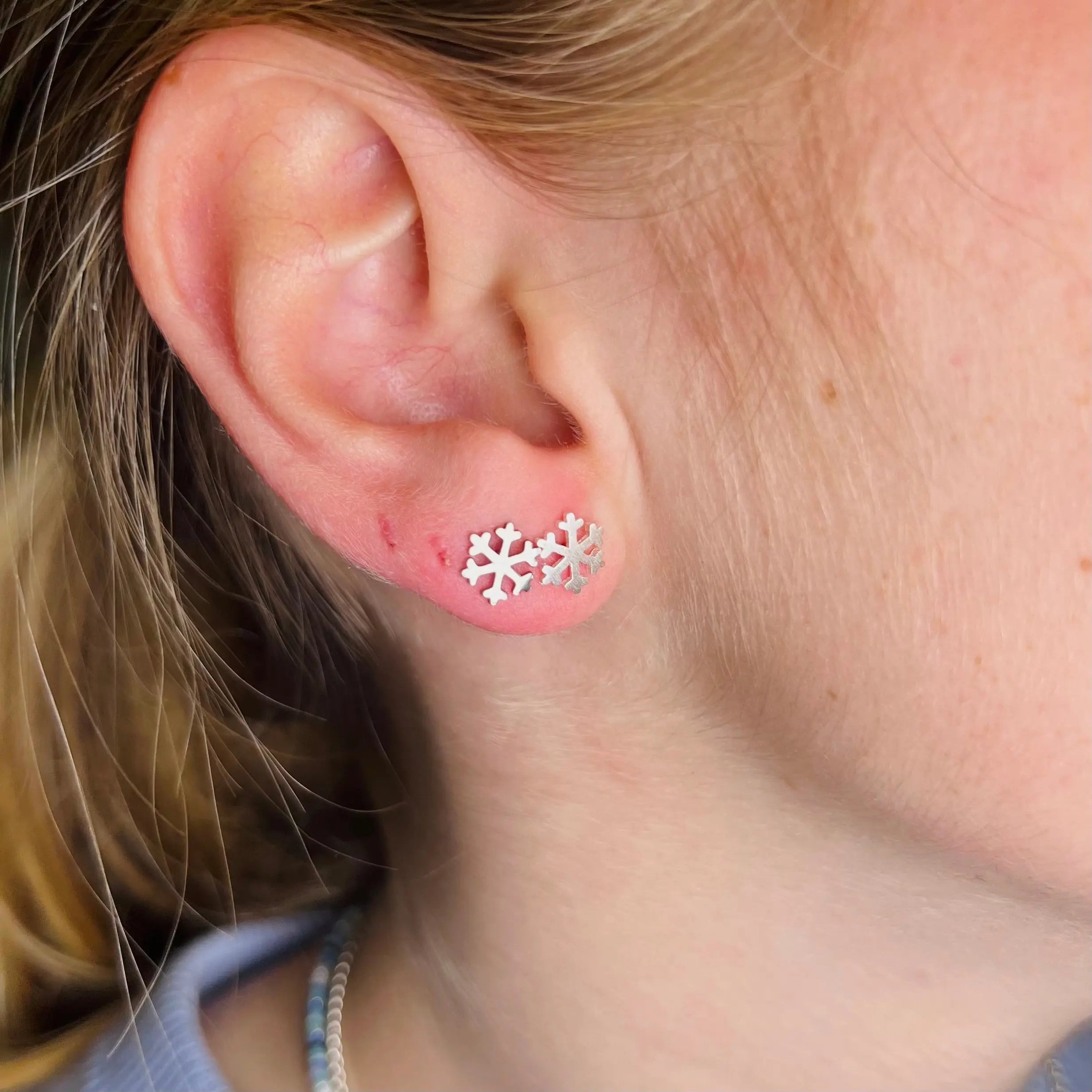 Stiftörhänge - Snöflinga - L8Hasselblad