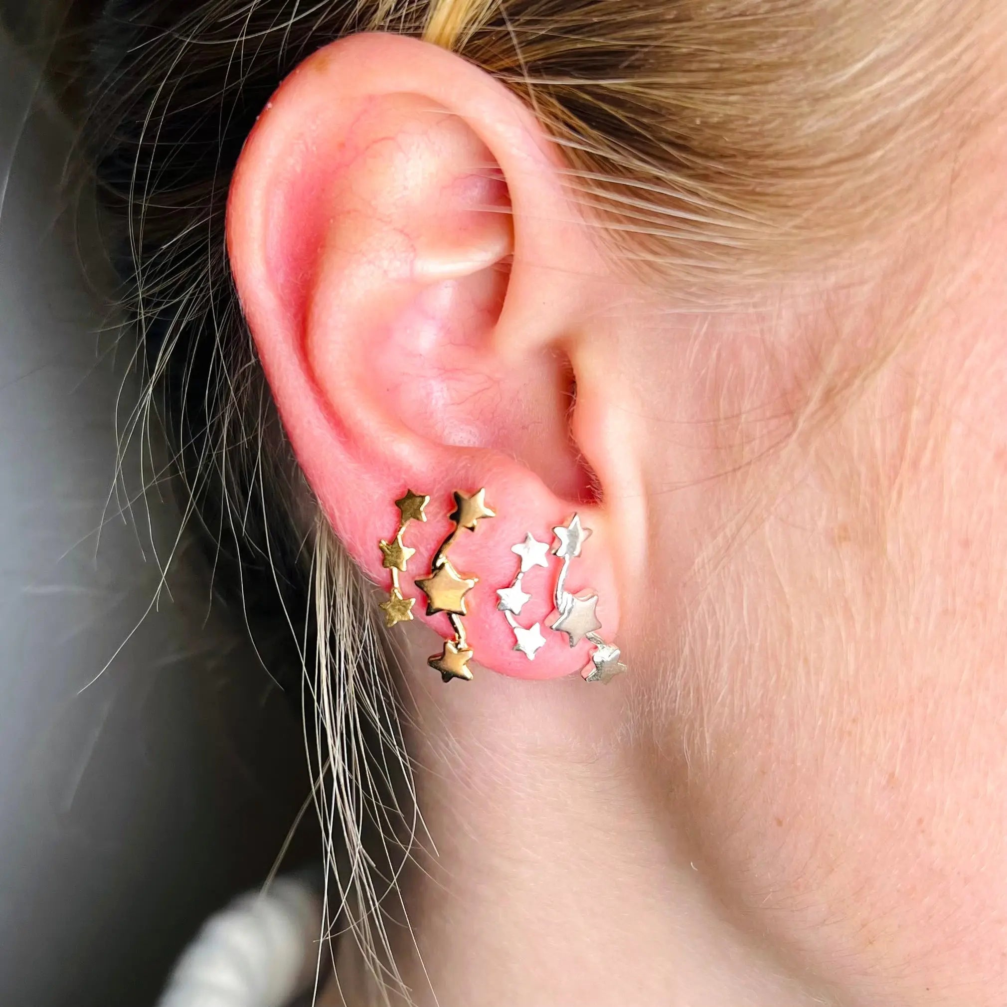 Stiftörhänge - Stjärnor Tre i Rad - L8Hasselblad