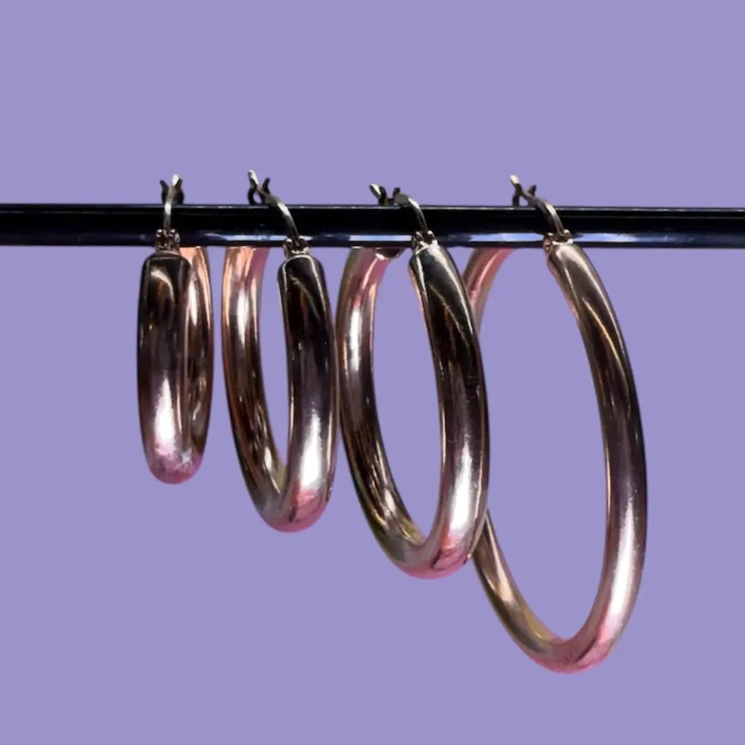 Stora guldiga hoops - L8Hasselblad