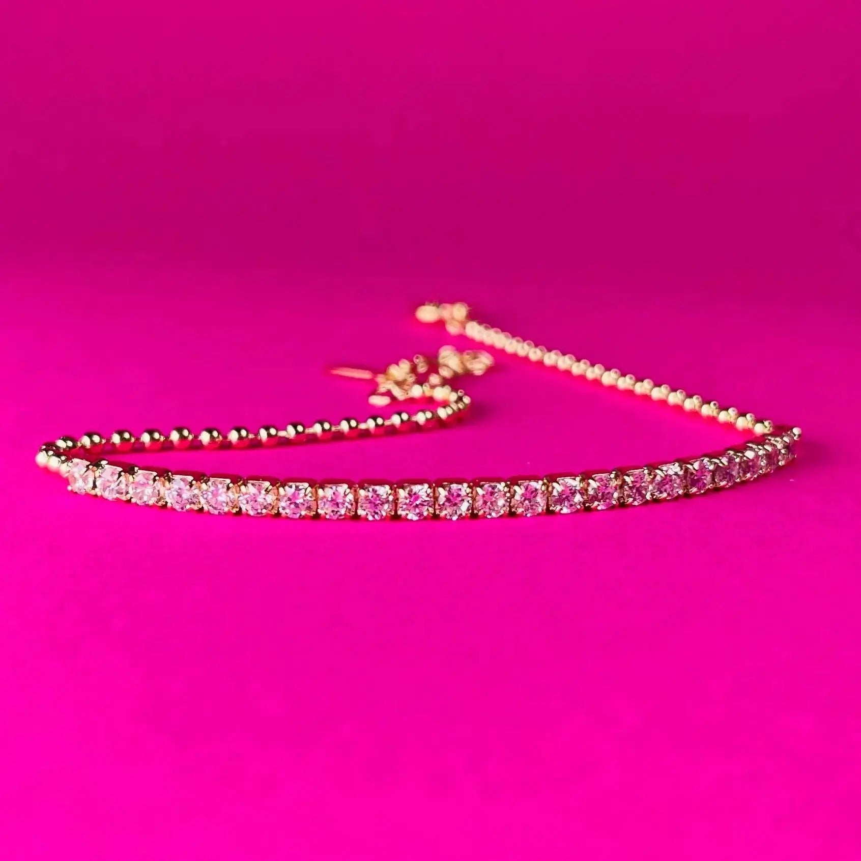 Tennisarmband med vita zirkoner - L8Hasselblad