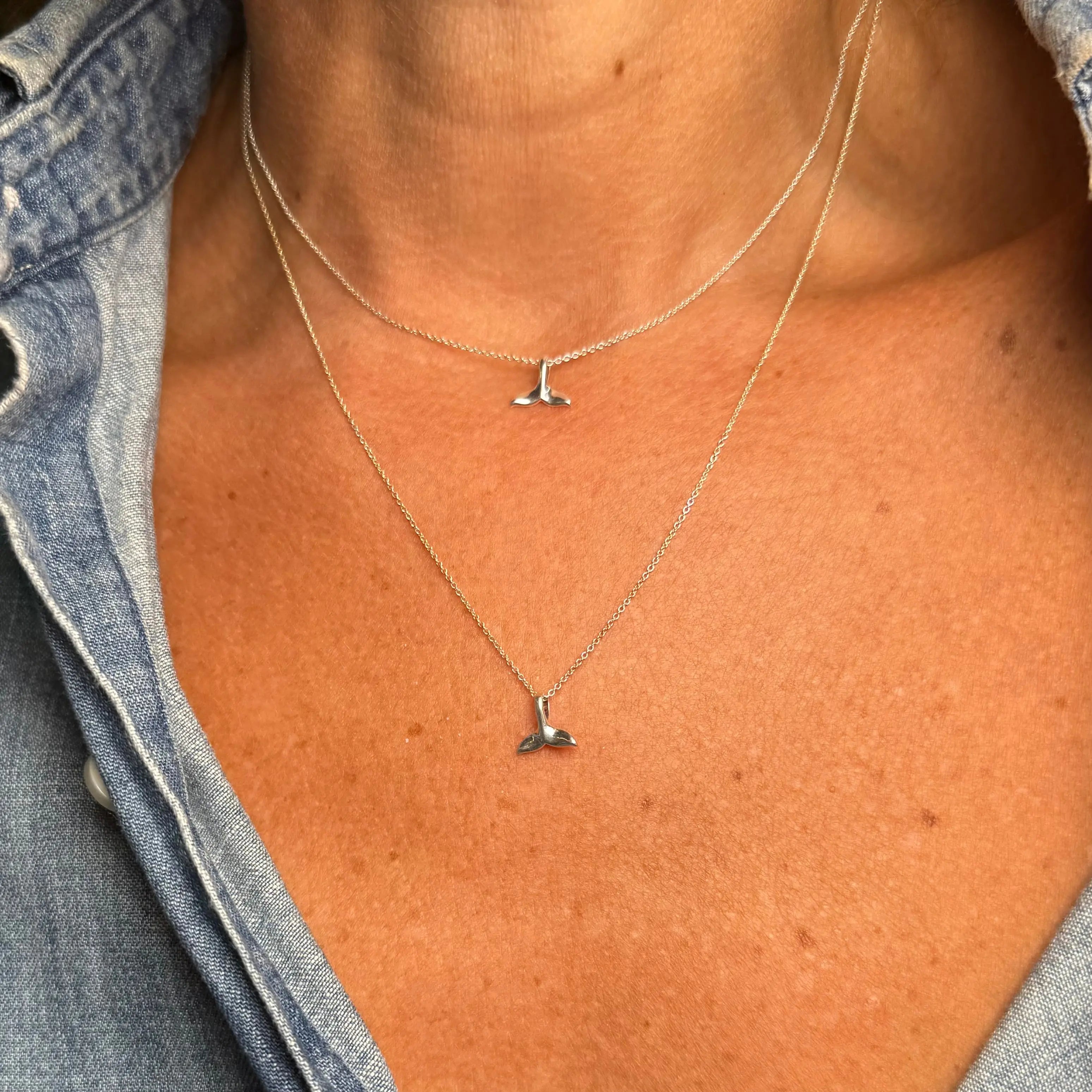 Valfena - monterat silverhalsband - L8Hasselblad