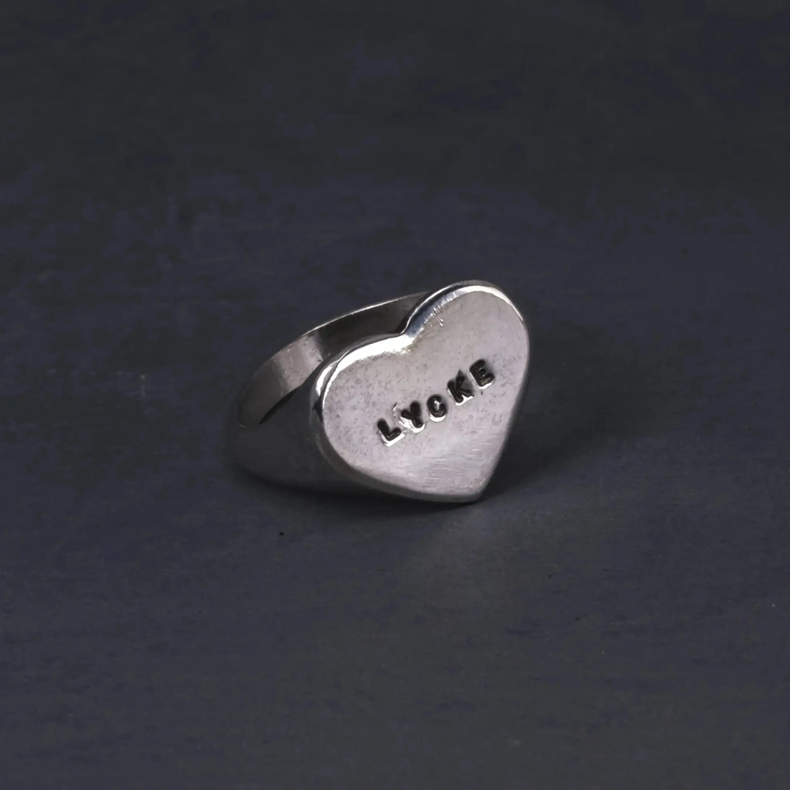 Hjärtklackring m. personlig stämpling L8Hasselblad