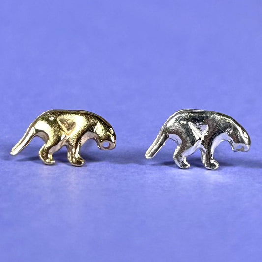 Stud earrings with fantasy animals