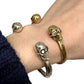 Bracelet with large skull &amp; genuine diamonds