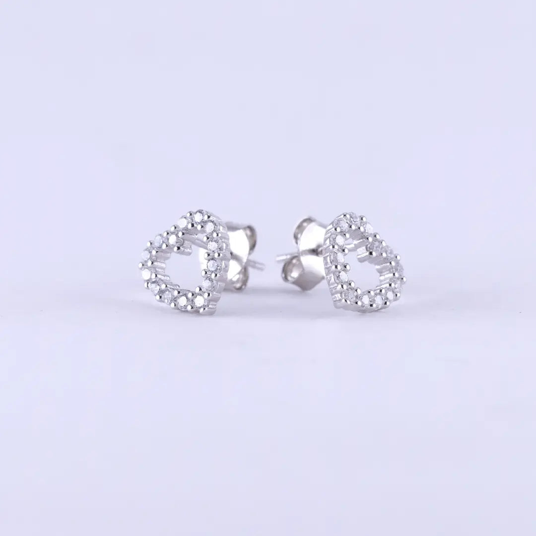 Stiftörhänge - Amanda Öppet hjärta zirkon L8Hasselblad