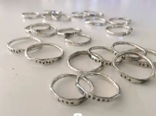 2 - 4 mm namnring silver - L8Hasselblad