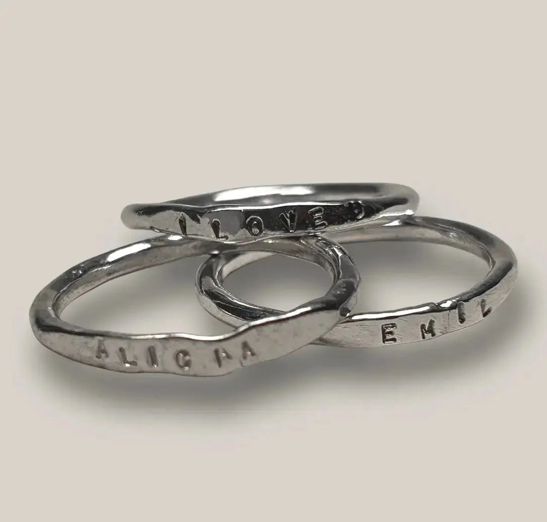 2 - 4 mm namnring silver - L8Hasselblad