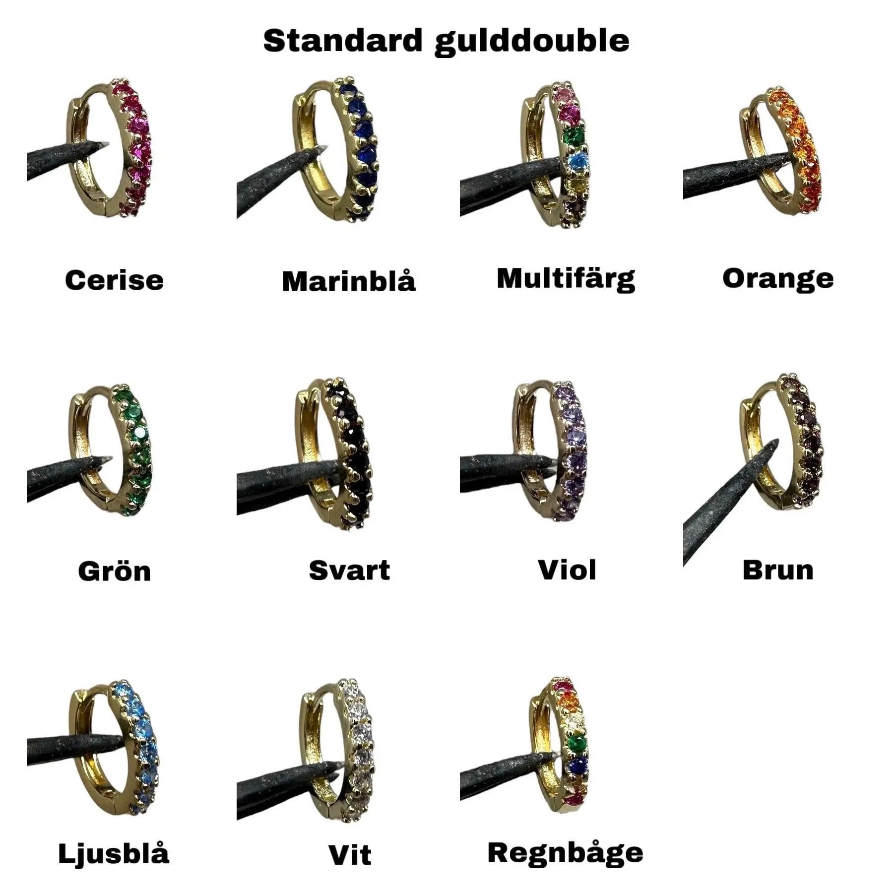2.0 Långa Pärlörhängen Gulddoublé - L8Hasselblad