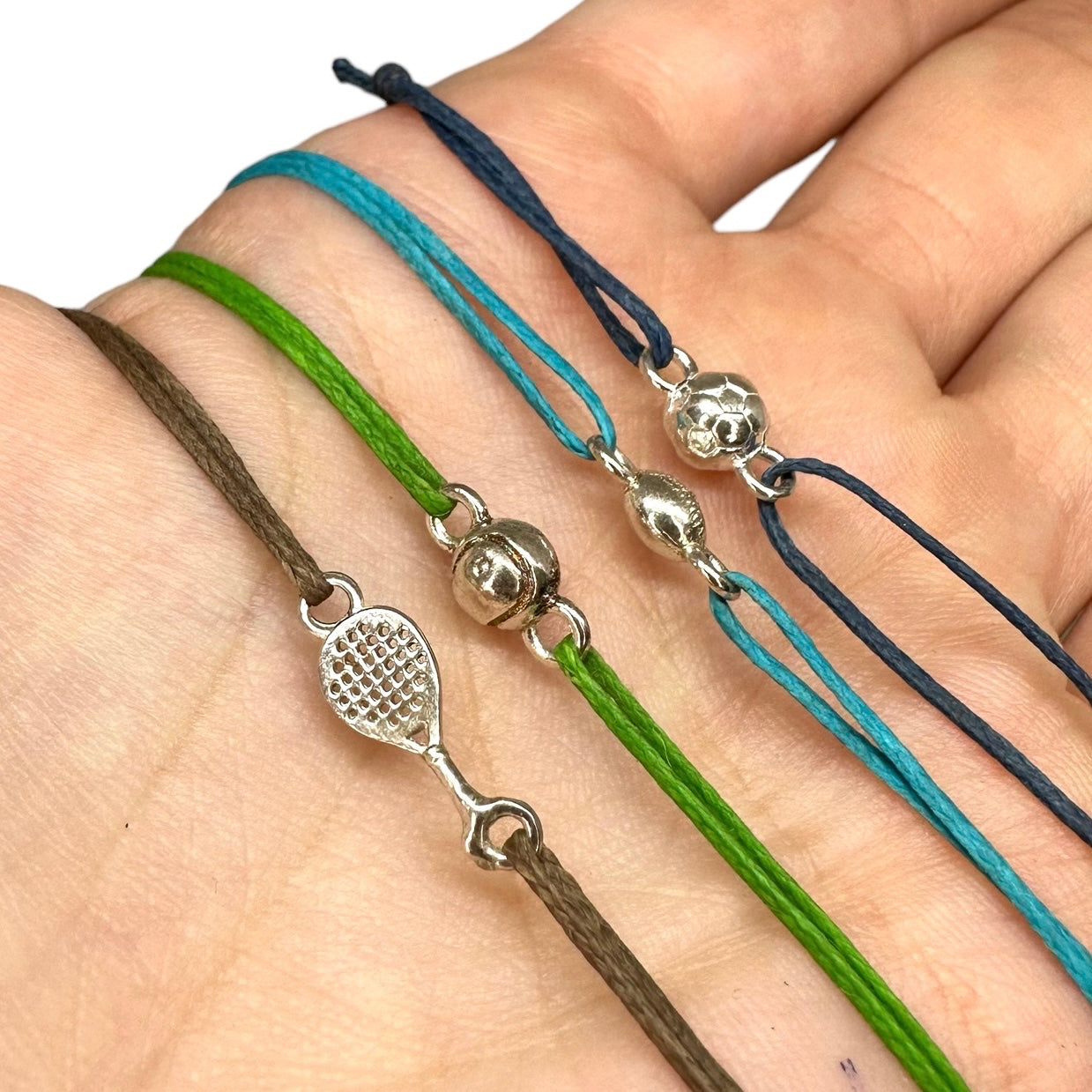 Wire bracelet with different sports