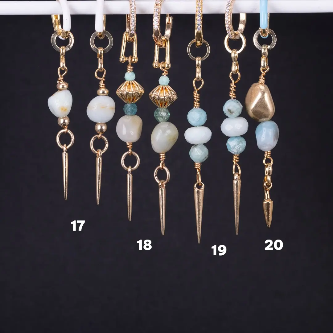 One of a kind pärlor - örhänge gulddoublé L8Hasselblad