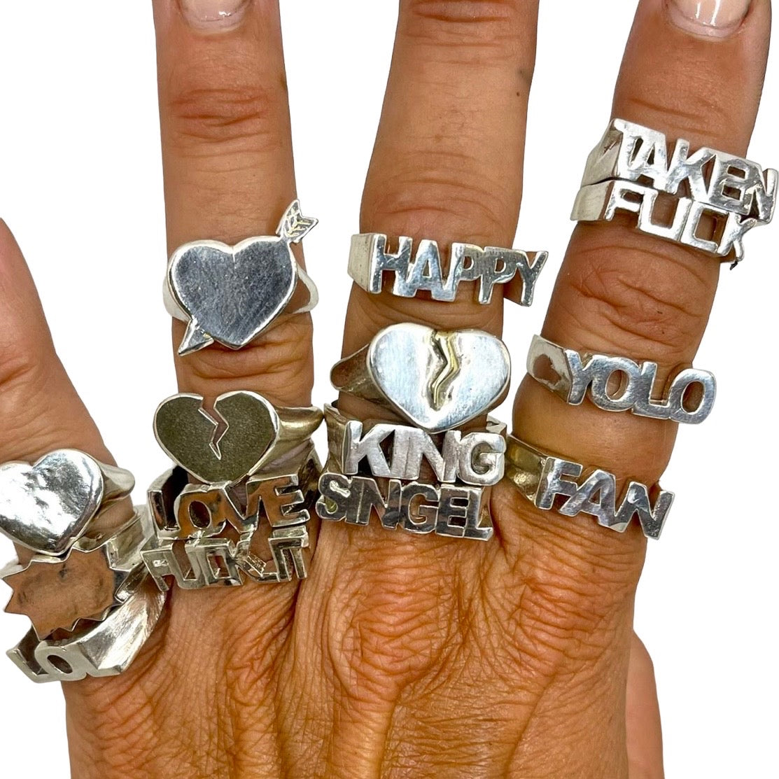 Queen hot sale name ring