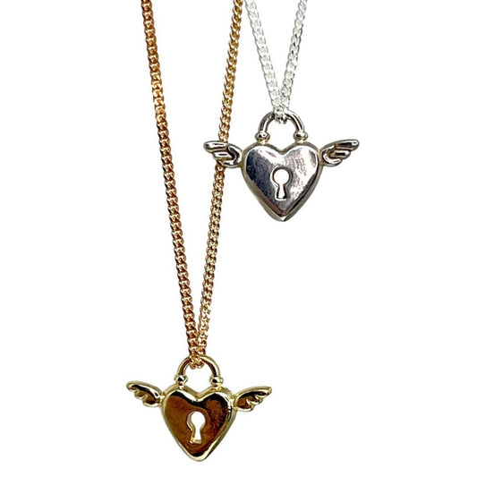 Flying heart (charm for necklace)