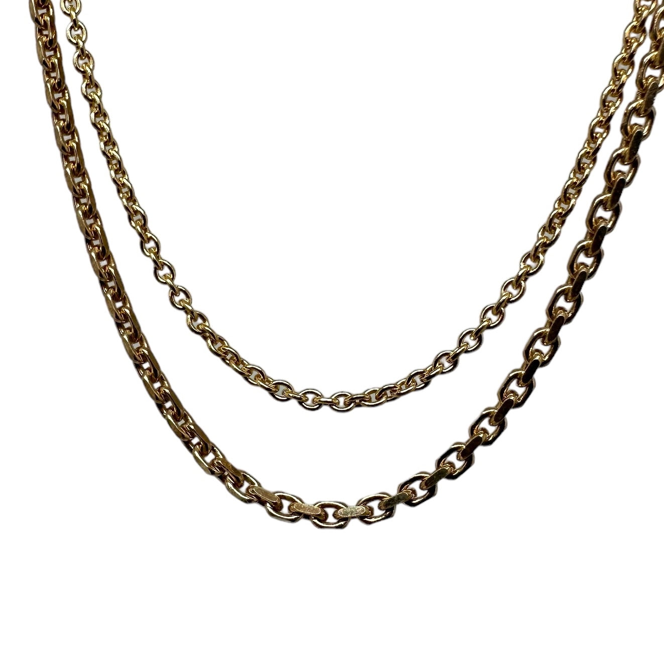 Anchor chain gold double