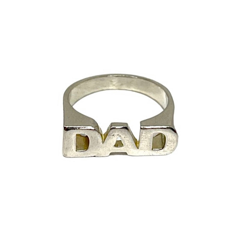 10K Yellow Gold Round Diamond Father Dad Ring 6mm Enamel Wedding Band 0.014  CT. | eBay