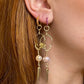 2.0 earring with skulls &amp; pastel pearls