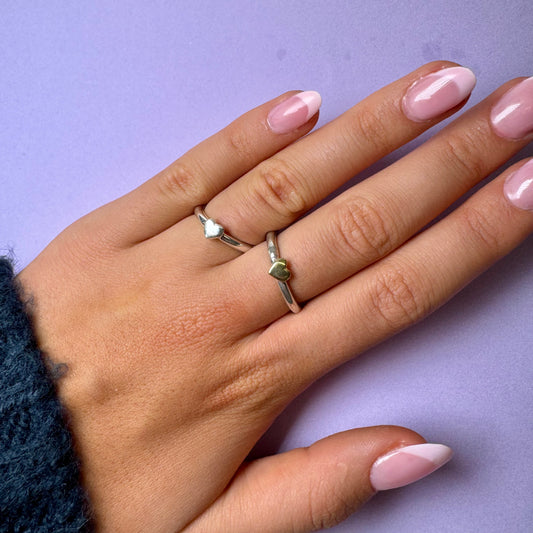 2 mm heart ring