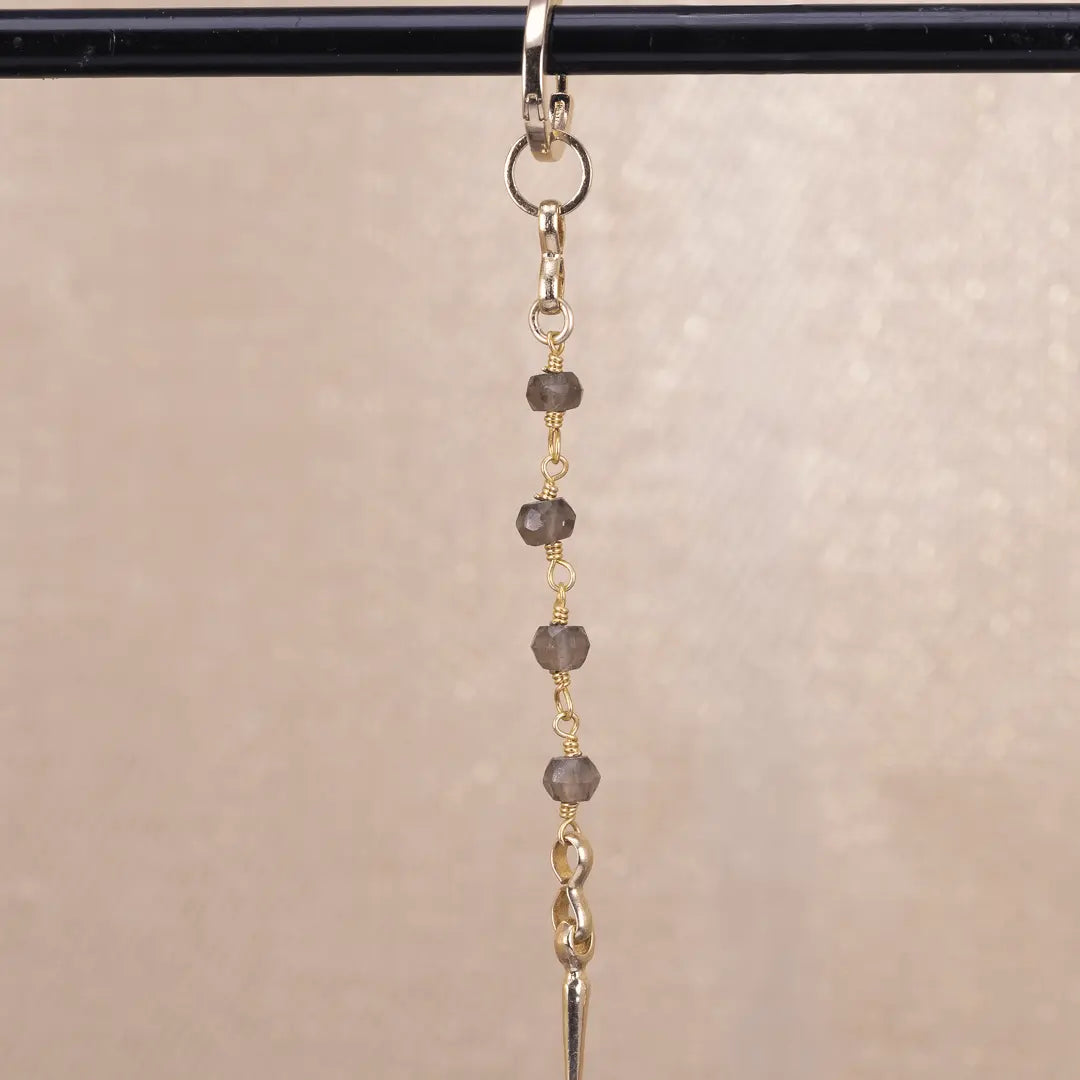 Beads & Spike Gulddoublé - stenörhängen - L8Hasselblad