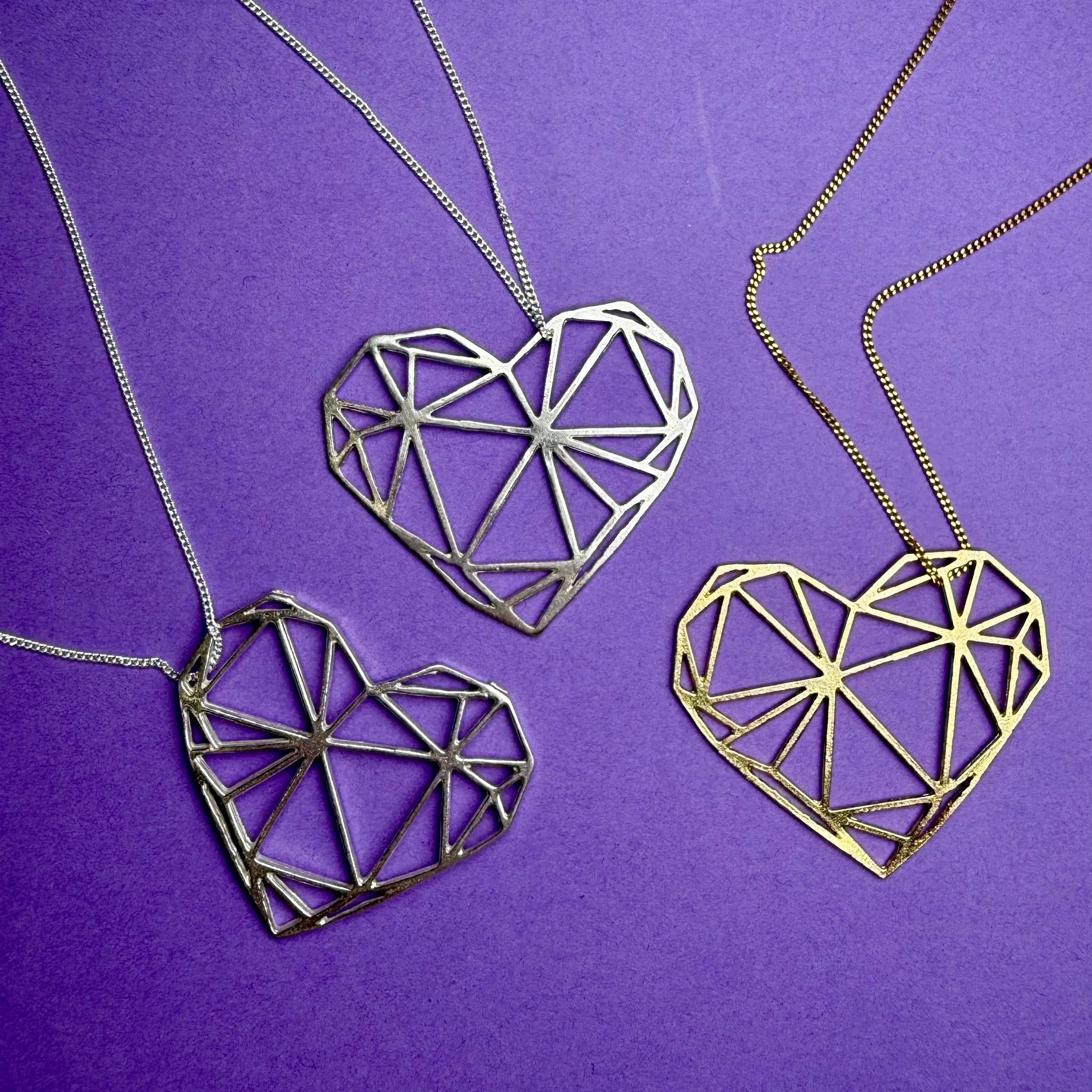 Berlock - Diamanthjärta - L8Hasselblad