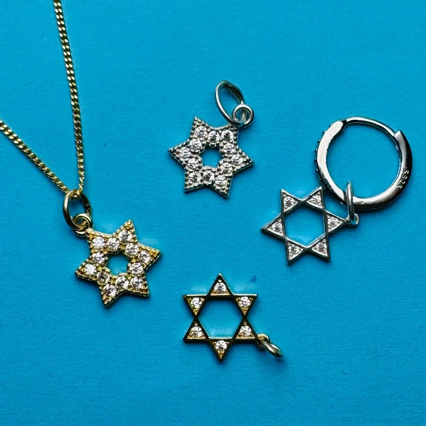 Berlock - Glittriga davidsstjärnor - L8Hasselblad